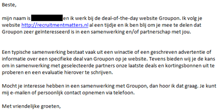 E-mail Groupon
