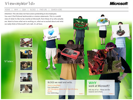 Wervingssite van Microsoft.com