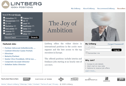 Homepage Lintberg