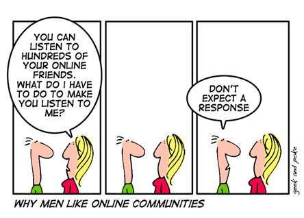 Why Men Like Online Communities