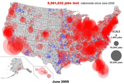 Interactive map of unemployment