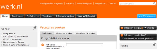 Werk.nl | Homepage