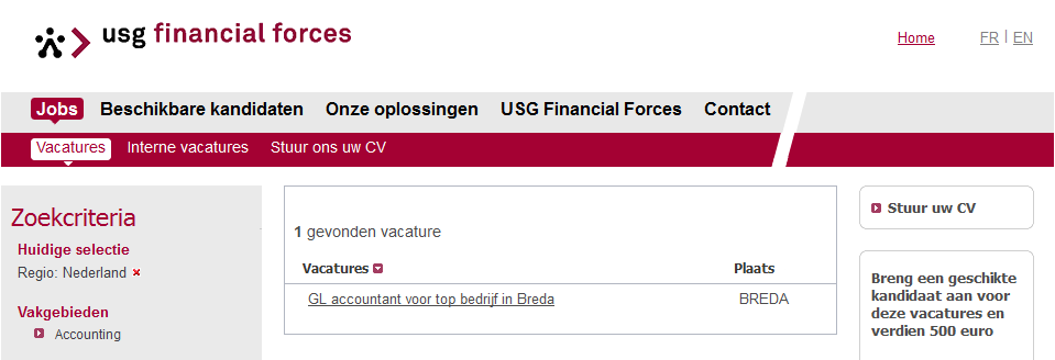 USG Financiel Forces | Zoekresultaat