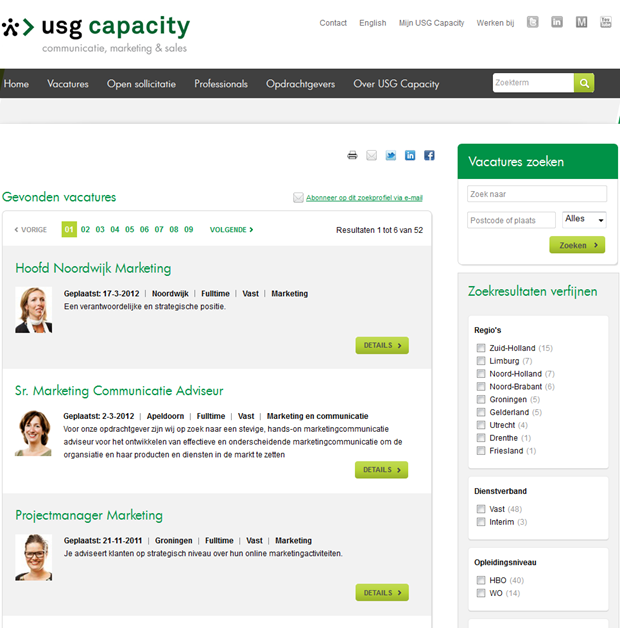 USG Capacity | Zoekresultaat