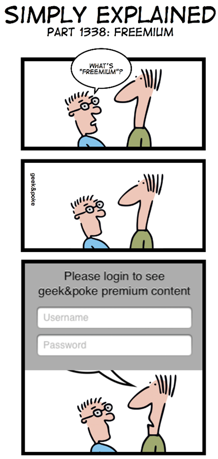 Geek & Poke: Freemium