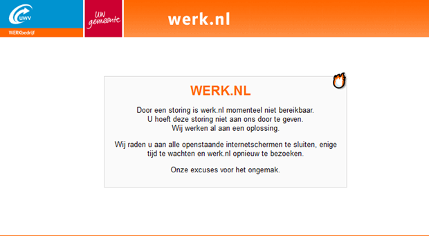 Werk.nl | Onbereikbaar