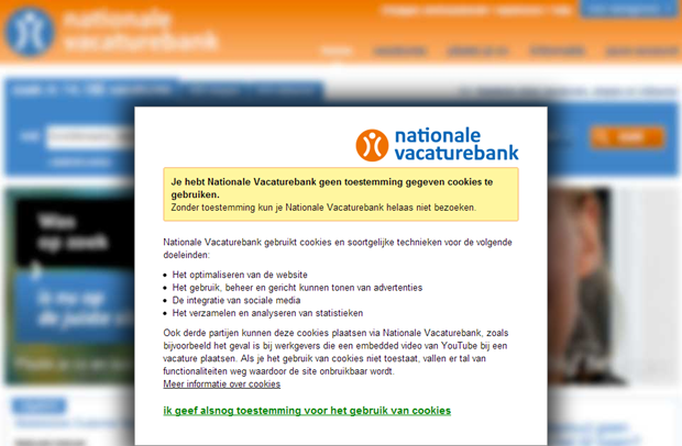 Nationale Vacaturebank, overlay 2