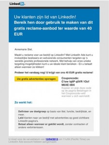 Advertentie LinkedIn