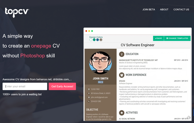 Homepage Topcv