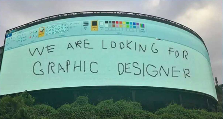 We are looking for a graphic designer