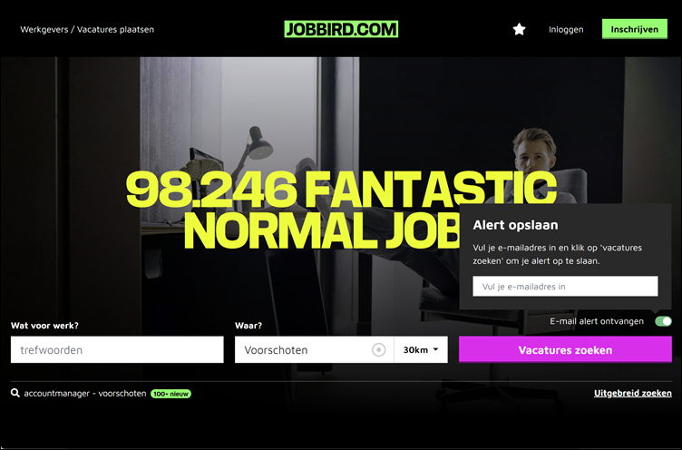 Jobbird - Homepage