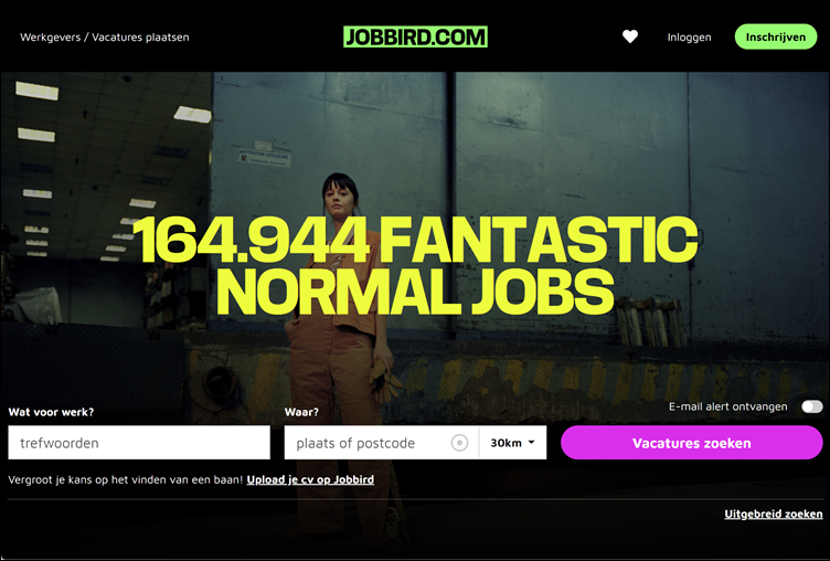 Homepage Jobbird