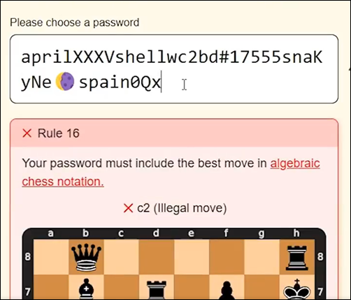 Neal.fun site: password game 4