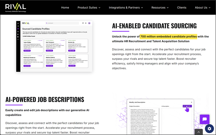 Rival: ‘detailed’ information on candidate sourcing