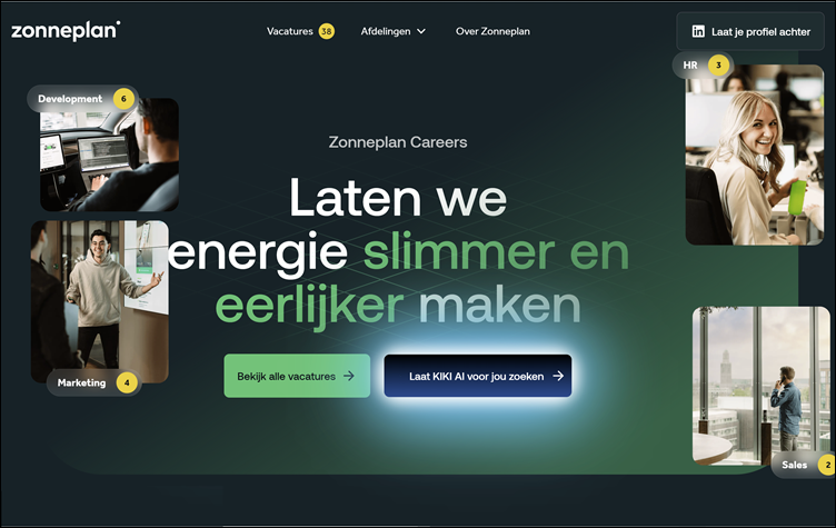 Homepage Zonneplan werken-bij site