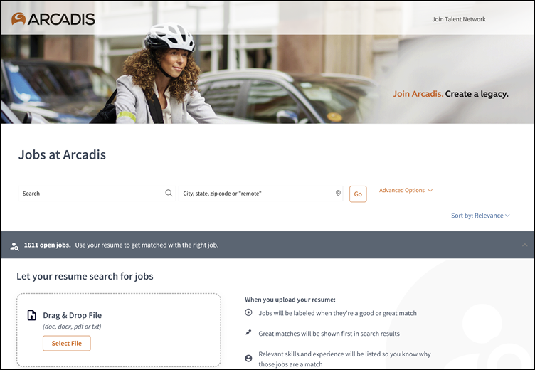 Arcadis, vacatures zoeken/matchen, Eightfold