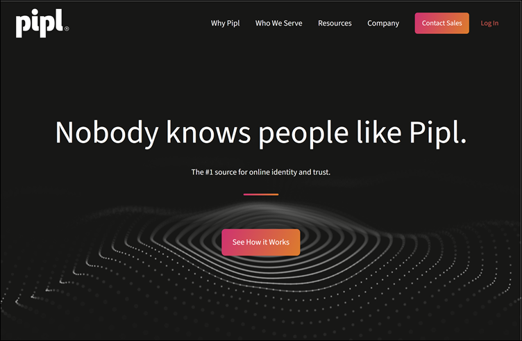 Homepage Pipl