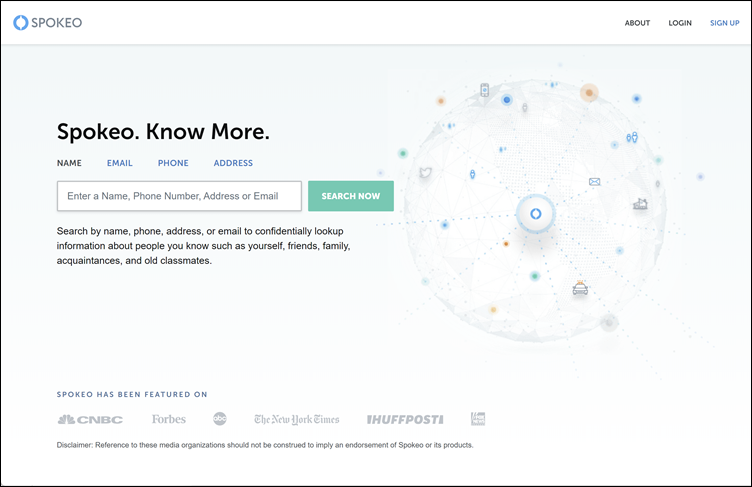 Homepage Spokeo