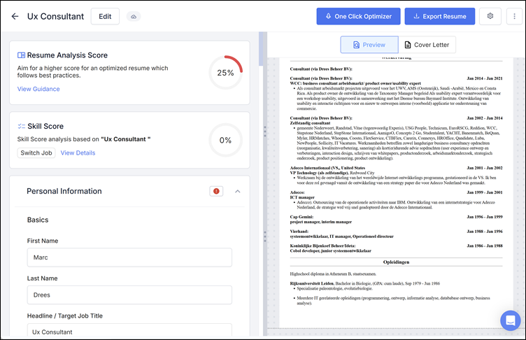 cv, Careerflow.ai