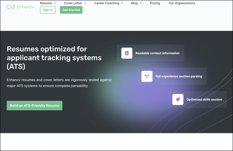 Resumes optimized for ATS, Enhancv