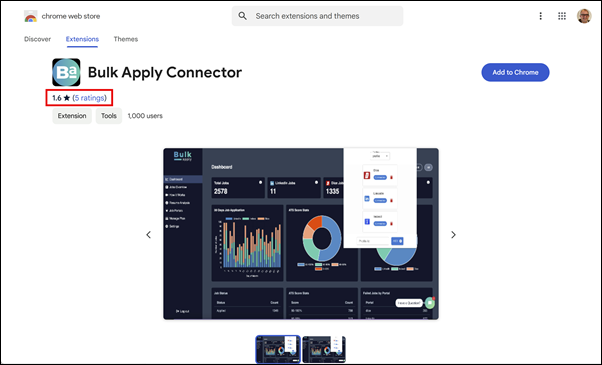 Chrome extension, Bulk Apply