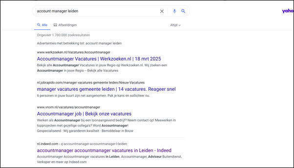 Zoekresultaatpagina – Google