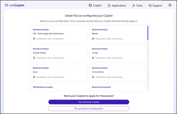 Zoekresultaten – JobCopilot