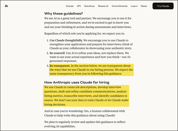 AI guidance, 3 – Anthropic