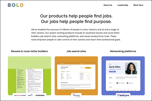 Homepage detail, 2 – BOLD