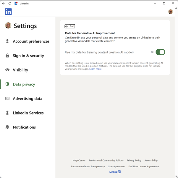 Data for Generative AI Improvement - LinkedIn
