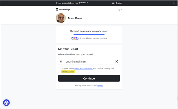 Detailpagina, LinkedIn – Whitebridge