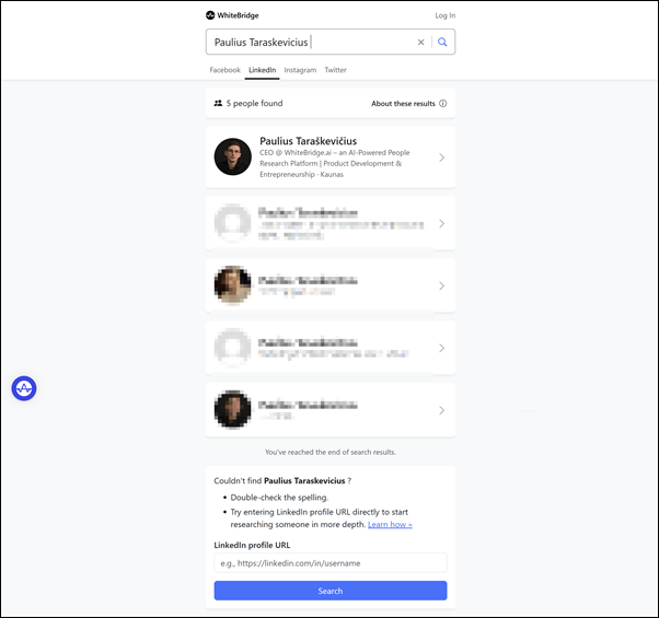 Zoekresultaat – Whitebridge