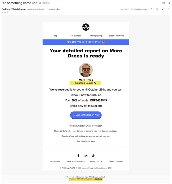 Een people aggregator uit Litouwen: Whitebridge