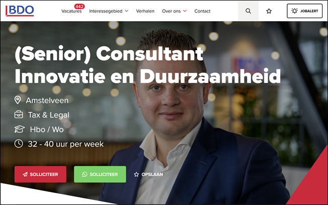 Vacaturedetailpagina &ndash; Werken bij BDO