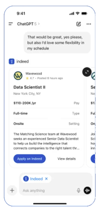 Indeed + ChatGPT