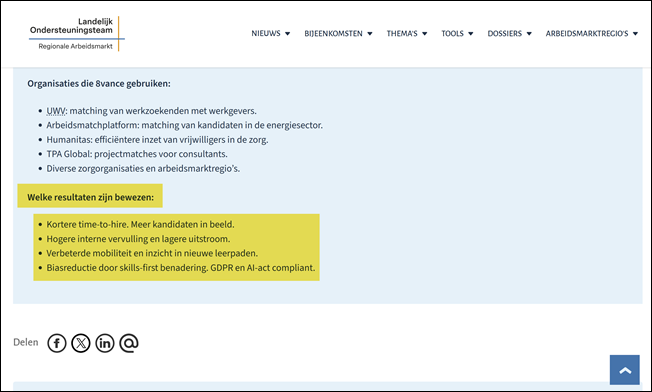 Productpagina 8vance, 2 &ndash; Samenvoordeklant