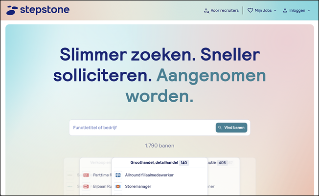 Homepage Stepstone