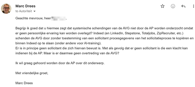 E-mail, 16 juli 2026