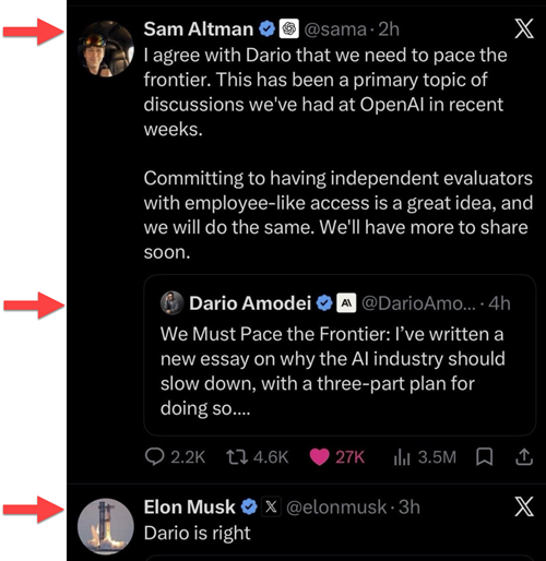 Selected tweets/X-messages &ndash; X