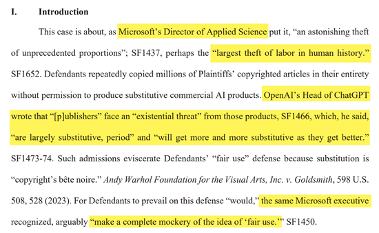 NEWS PLAINTIFFS&rsquo; COMBINED SUMMARY JUDGMENT BRIEF, 1