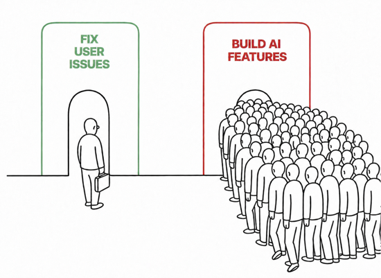 Fix user issues - Build AI features