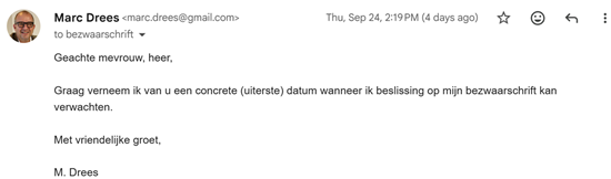 E-mail reactie op AP, 1